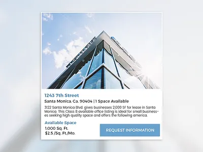 Commercial Real Estate Listing app card cards colors hover icons real estate travel travel app ui unsplash ux