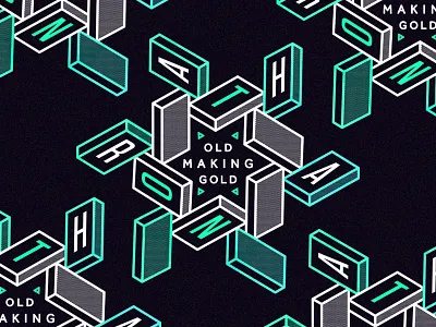 Old Gold #1 gold gradient line old pattern