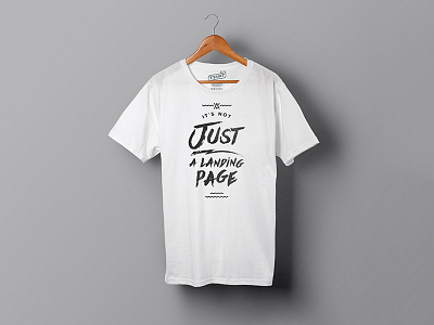 It's not just a landing page design illustration landing page media t shirts web website