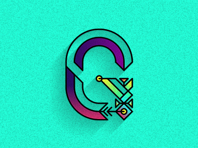 Type of the day: G letter type typography vector vectordrawing