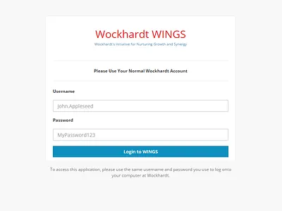 Wockhardt AppLogin login