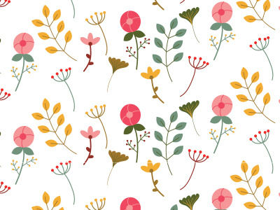 Flower Power fall flowers pattern pattern design vector