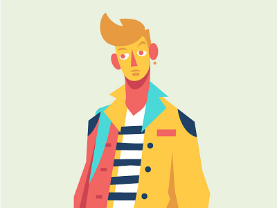 Boy, alt. boy fashion illustration vector