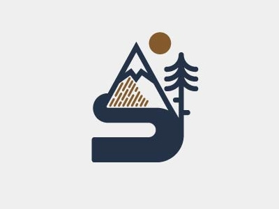 Keep it simple art color design doodle illustration mark mountain simple vector