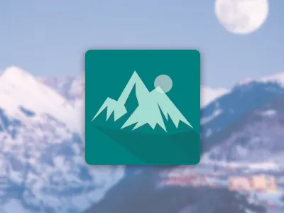 App Icon | 005 005 app icon daily100 dailyui icon ios mountains ui uidesign ux uxdesign