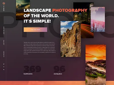 The Maze Landing Page design landing nature page photo responsive web
