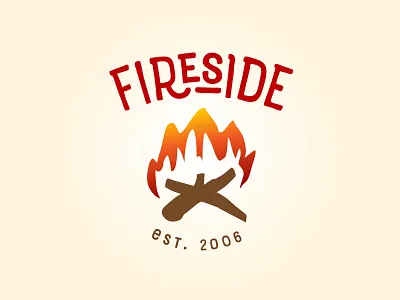 Fireside, option 1 handdrawn sketchy
