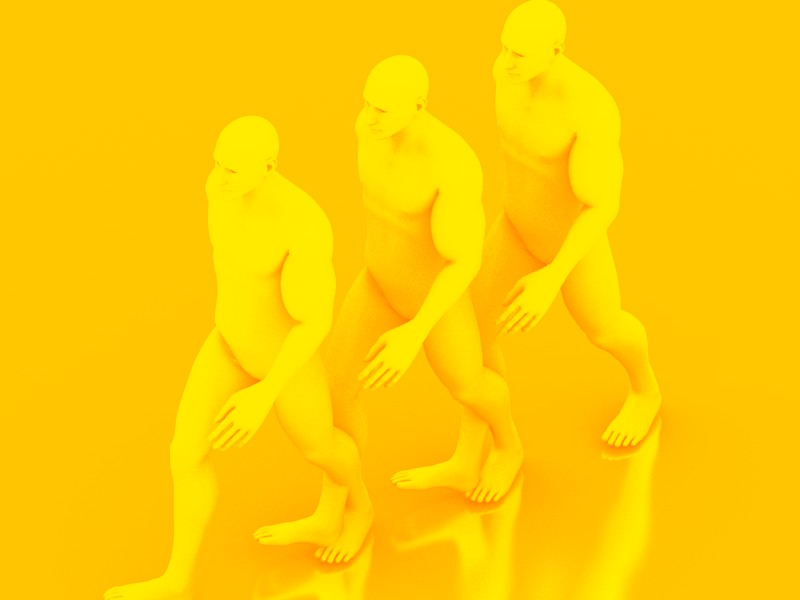 March 3d c4d cinema 4d fuse gif illustration loop march mixamo