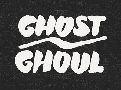 Lettering & Calligraphy | GHOST & GHOUL brush calligraphy handwriting lettering logo logotype sketch