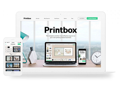 Printbox branding editor landing mobile printbox ui ux web app web design