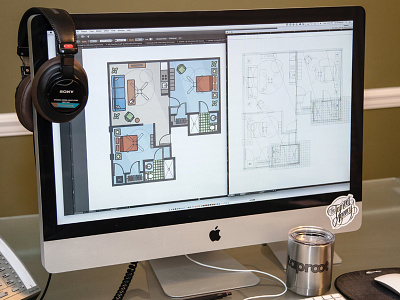 Lake Gibson Village Floorplans architecture floor plans illustration illustrator wireframe