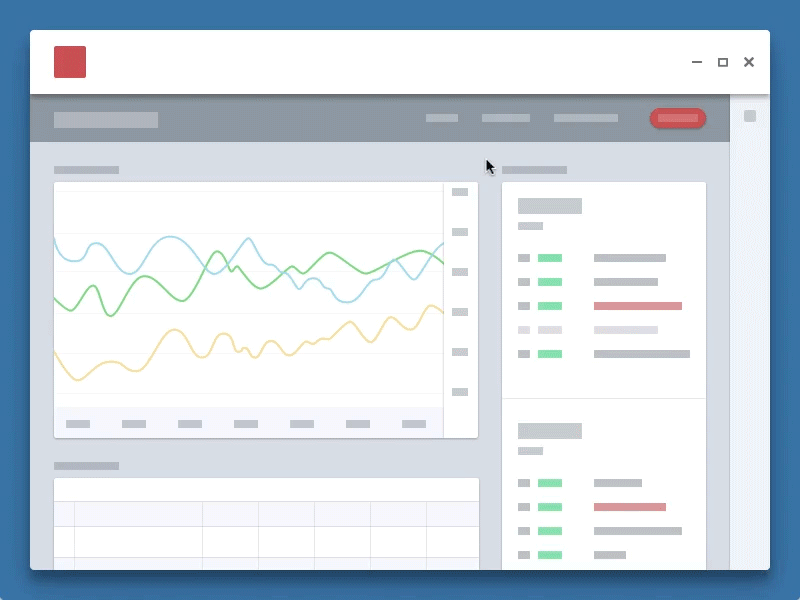 Filters for Dayz app dashboard data design desktop filters flat graph sidebar ui ux