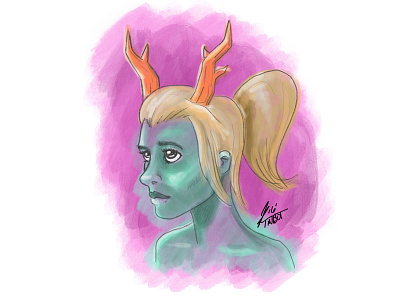 Random digital doodle draw illustration ipad pro lowprofile paint watercolor