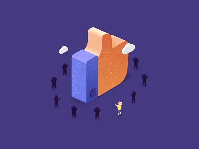 Like icon illustration isometric like love ps