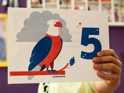 Happy birthday Eagle birthday boy card eagle five riso risograph