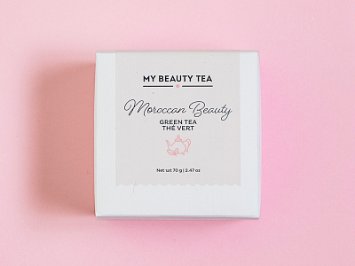 Tea Packaging beauty box moroccan packaging pink print tea teacup