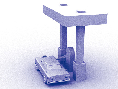 Automatic Gas Pump - 15 min model 15 minute 3d ao couchot model quick render