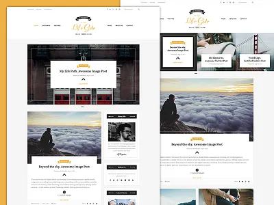 Life Gate - Vintage Personal Blog WordPress Theme blog blogger clean creative fashion food gallery instagram lifestyle modern personal video