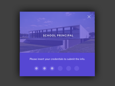 School Principal Login login popup