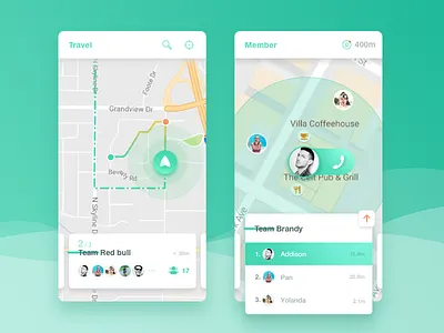 Location tracker daily dailyui directions junketing location map tour tourism travel ui