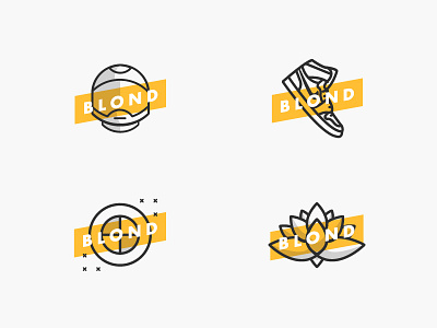 BLOND badge blond branding challenge daily emblem frank ocean frankocean illustration logo mark