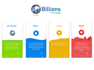 Billions in Change Onboarding illustration minimal ngo onboarding simple