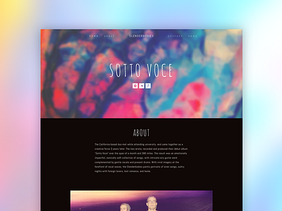 Slenderbodies Website music musician responsive ui website