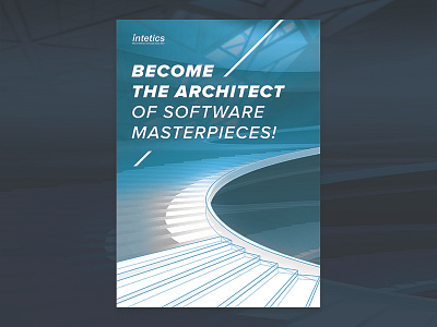 Motivation poster for developers blue developer motivation poster print stairs typography white