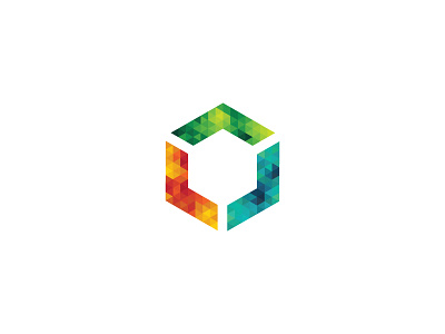 Cube Logo colorful cube geometrical hexagon icon logo logodesign mark triangle