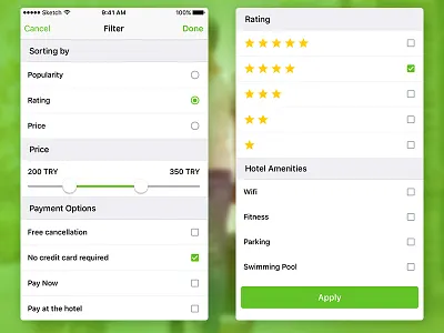 Hotel Result Filter booking filter free hotel options rating sorting travel