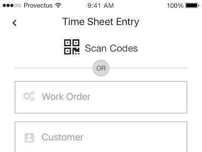 Time Entry entry mobile olio sketch time track wireframe