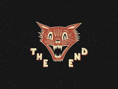 The End design drawing graphic design handmade illustration traditional