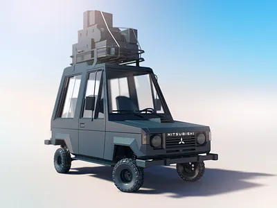 Shogun / Ready to travel 4x4 80s cinema4d dirclumsy lowpoly montero offroad pajero retro shogun toy