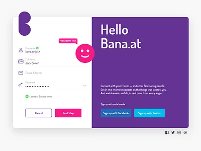 Sign Up Page form signup widget