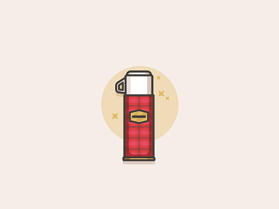 Thermos backpack camping flat design icon logo design logo type mark minimal outdoors rucksack symbol woods