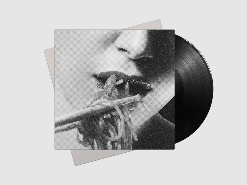 内側と裏側 album cover japanese kanji music typography vinyl