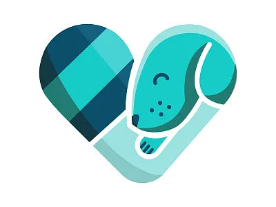 Arms Full of Love Illustration arm dog heart icon illustration paw pieces simple sleeve stripes vector