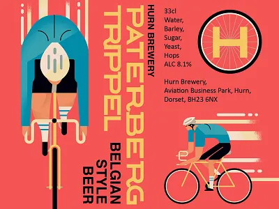 Hurn 4 beer cycling label