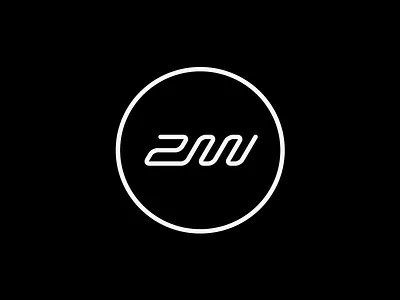 ZW logo v3 brand branding digital forward future logo minimal mnml modern speed tech work