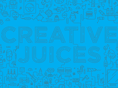 Creative Juices art creative design flat icons juice line line art stroke vector