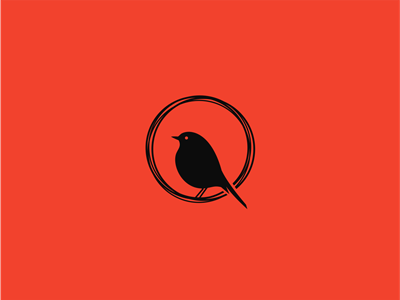 Sparrow animals bird circle identity logo sparrow