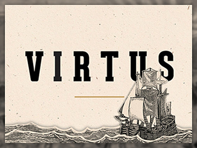 Virtus Branding Exercise branding logo logotype masculine type wordmark