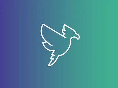 Bird Mark bird brand gradient illustration logo outline