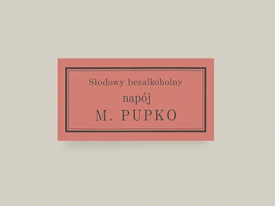 Pupko antidesign beer label local polish type typography