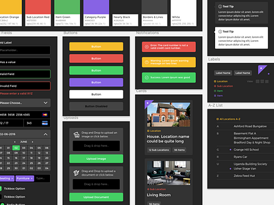 Dark UI app branding dark styleguide ui ux web app