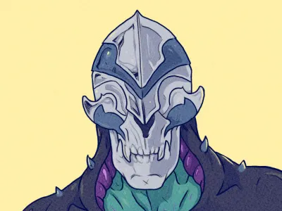 Draculord character design illustration