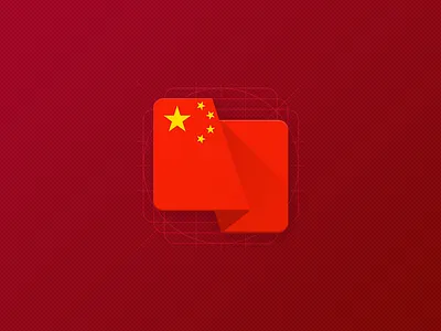 China - Material Flag Icon 1 october android appicon asia china flag icon independence day material