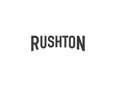 Rushton logo logotype typography wordmark
