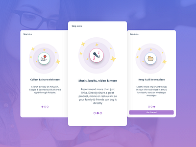 Pulzate Onboarding illustration ios mobile design onboarding