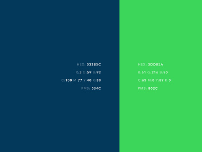Podium Color brand color guide identity podium style